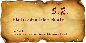 Steinschneider Robin névjegykártya